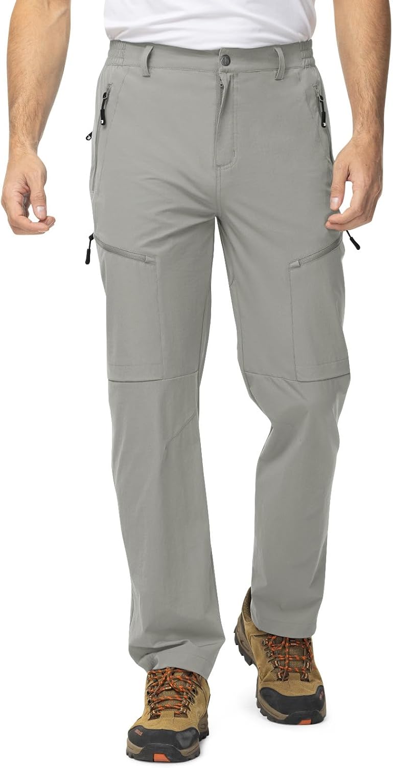 TBMPOY Mens Hiking Pants Lightweight Water Resistant Travel Outdoor Fishing
