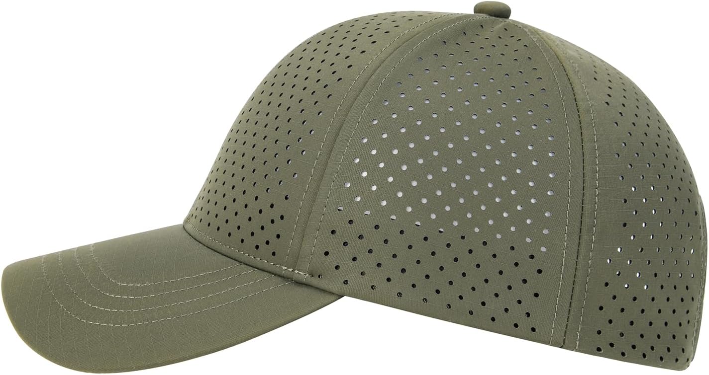 FEINION Men Laser Mesh Breathable Snapback Baseball Cap