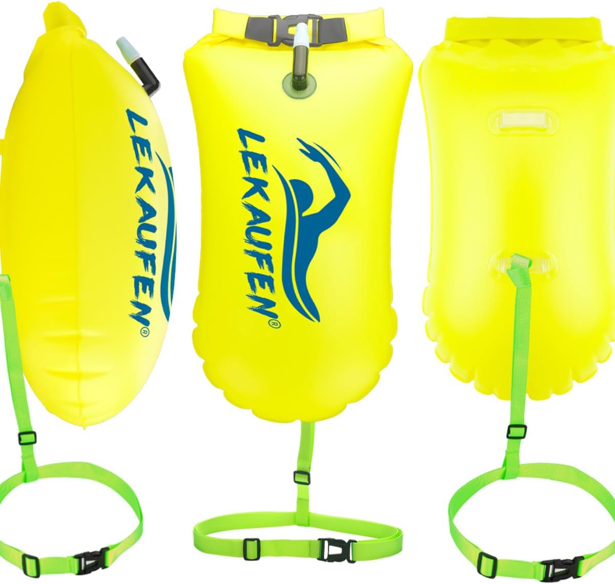 Swim Buoy for Open Water, 20L Inflatable Swim Safety Float