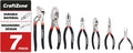 7 Piece Professional Pliers Set With Long Nose, Linesman, Water Pump, Slip Joint And Diagonal Cutting Pliers, Heavy Duty Hand Tool Set For Electrical Work, Home DIY And Automotive Repair