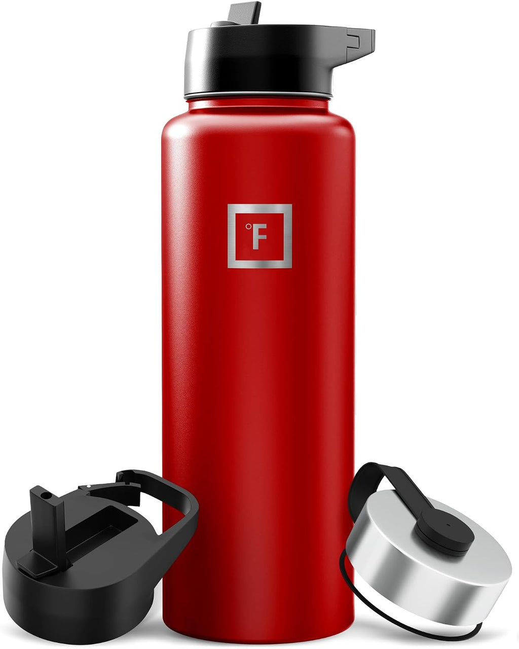IRON °FLASK 40 oz Wide Mouth Water Bottle with Straw