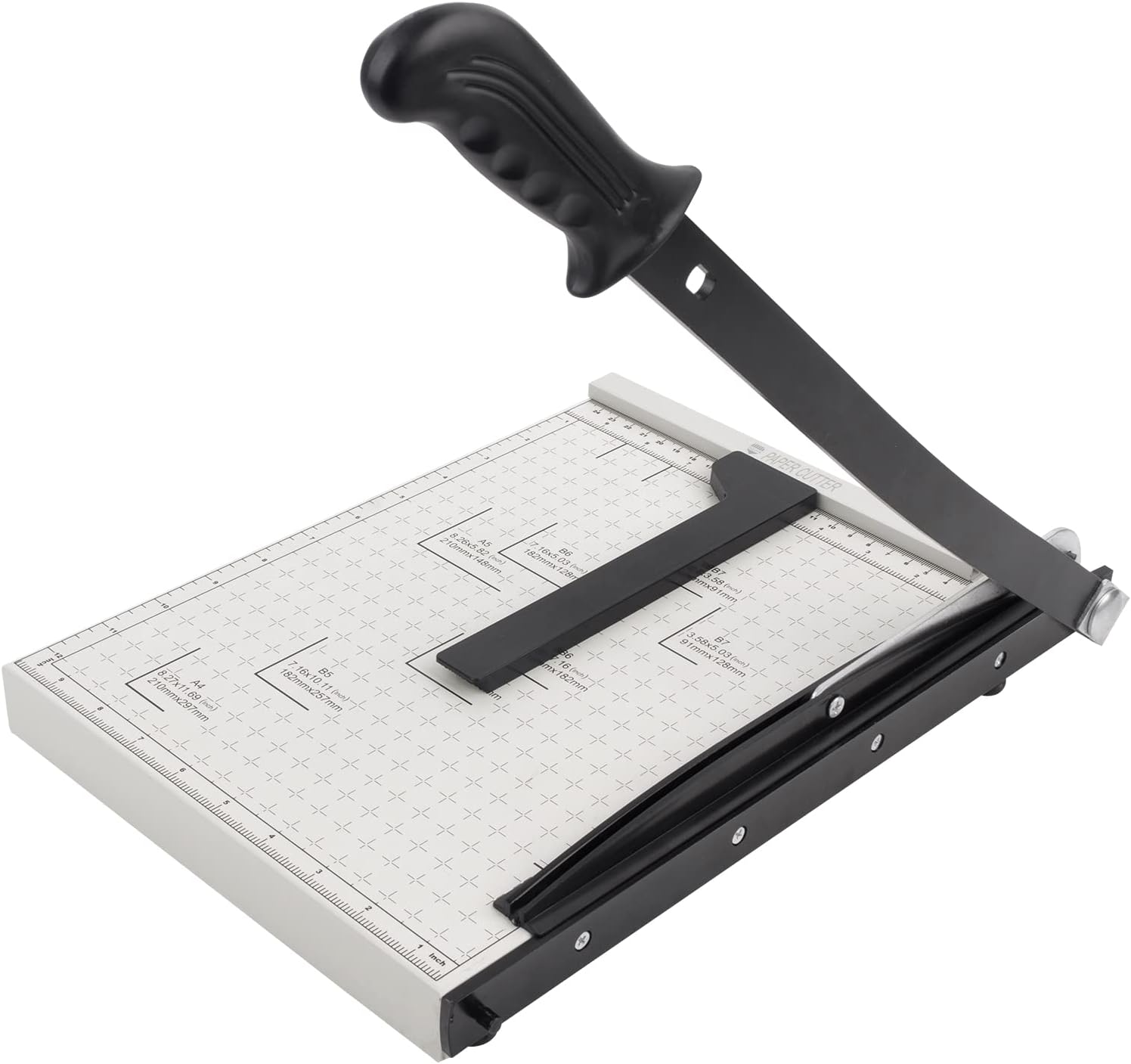 ZEQUAN 13" A4 Heavy Duty Guillotine Cutter, Metal Base, 10-Sheet Office