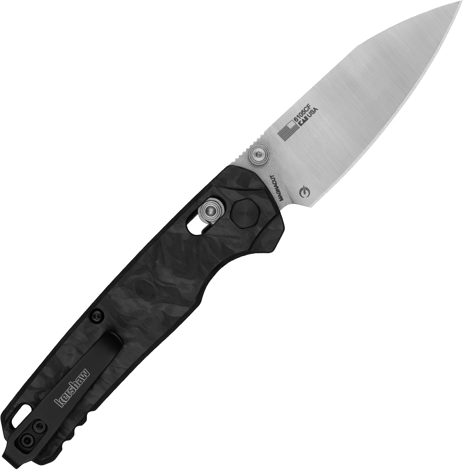 Kershaw Bel Air Pocket Knife, Made in The USA, 3.1 inch CPM MagnaCut Steel Blade, EDC Design, Duralock Locking Mechanism, Manual Folder, Pocketclip