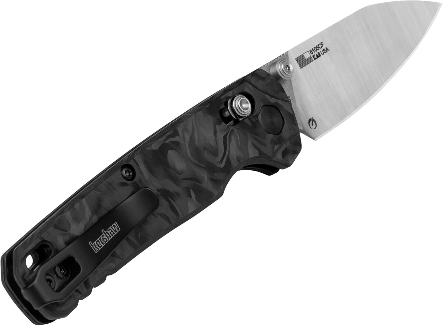 Kershaw Bel Air Pocket Knife, Made in The USA, 3.1 inch CPM MagnaCut Steel Blade, EDC Design, Duralock Locking Mechanism, Manual Folder, Pocketclip