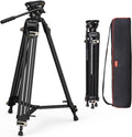 SmallRig 73.2"/ 186cm Heavy Duty Video Tripod with Fluid Head AD-01