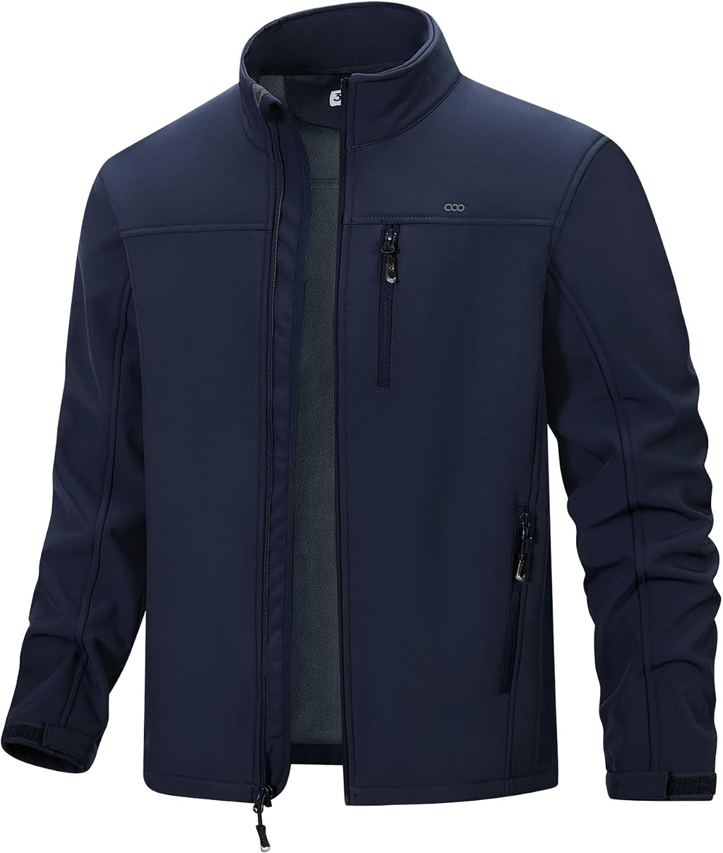 33,000ft Men's Waterproof Softshell Jacket Fleece Lightweight Windbreaker