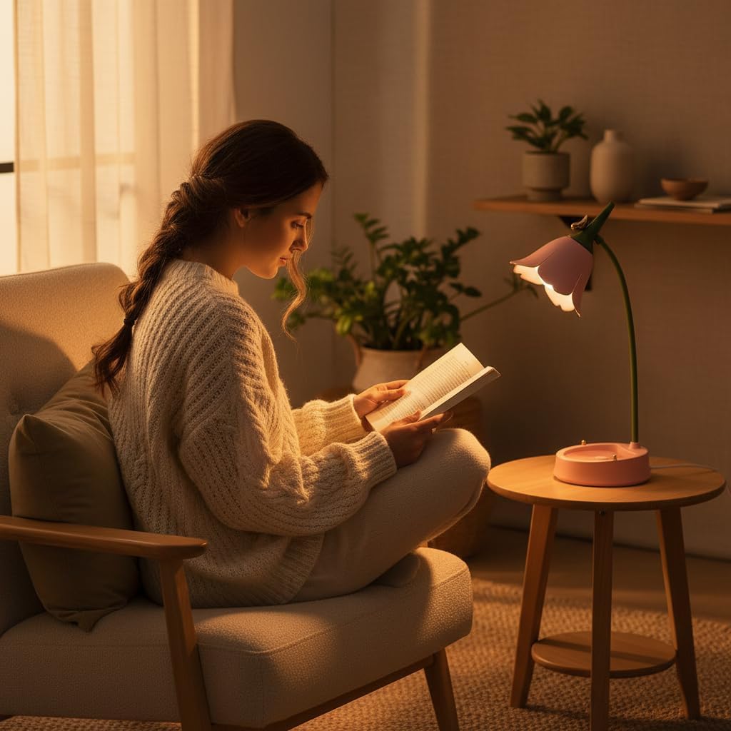magical JD LED Desk Lamp Cordless Table Light Adjustable Gooseneck Dimmable Touch Rechargeable Battery Eye-Caring Night Light for Kids,Mini Cute Lamp for College Dorm Bedroom Reading