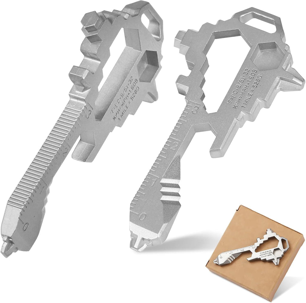 Herda Keychain Multitool - EDC Tool with 17+ Functions Gifts Bottle Opener