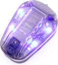 Tactical IR Strobe Helmet Light Military Identification Lights with Visible LED + White Strobe Survival Signal (Black-Blue)