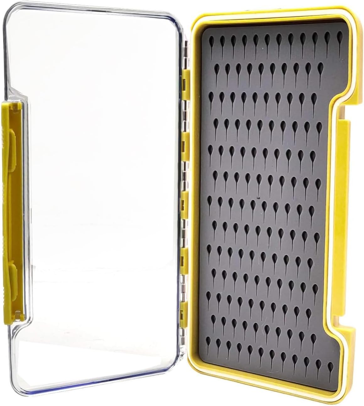 Aventik Silicone Fly Boxes Super Slim Waterproof Best Pocket Sizes Fly Fishing Storage 7.36"X4.02"X0.63"/5.39"X3.74" X0.63'(2pc-g048lt)