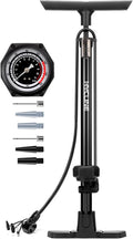 Hycline Bike Floor Pump with 160 PSI High Pressure Gauge - Full Size