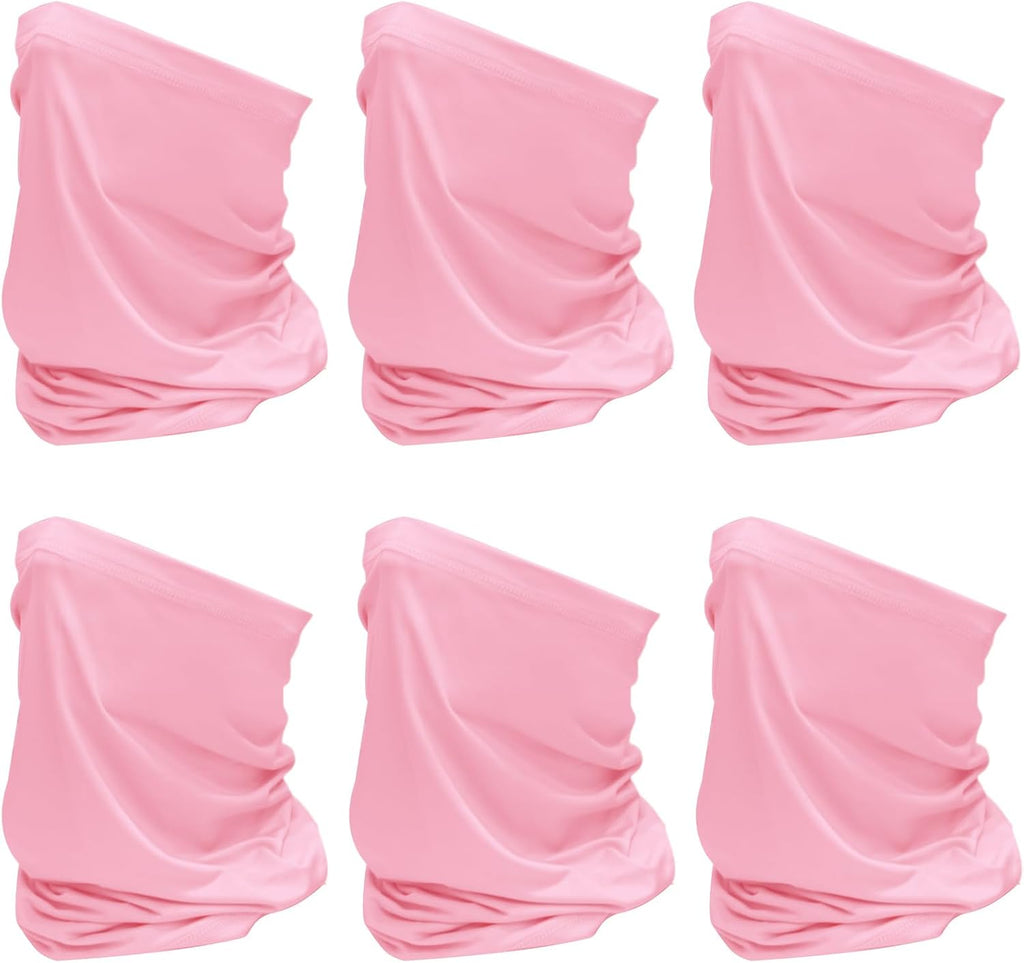 SHEVERCH 6 Pack Neck Gaiter Face Mask Sun UV Protection For Men Women