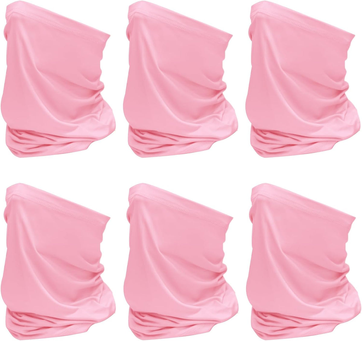SHEVERCH 6 Pack Neck Gaiter Face Mask Sun UV Protection For Men Women