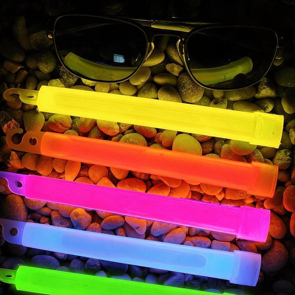 novelinks 50 Pack 6 Inch Glow Sticks Bulk Party Pack for Kids and Adults