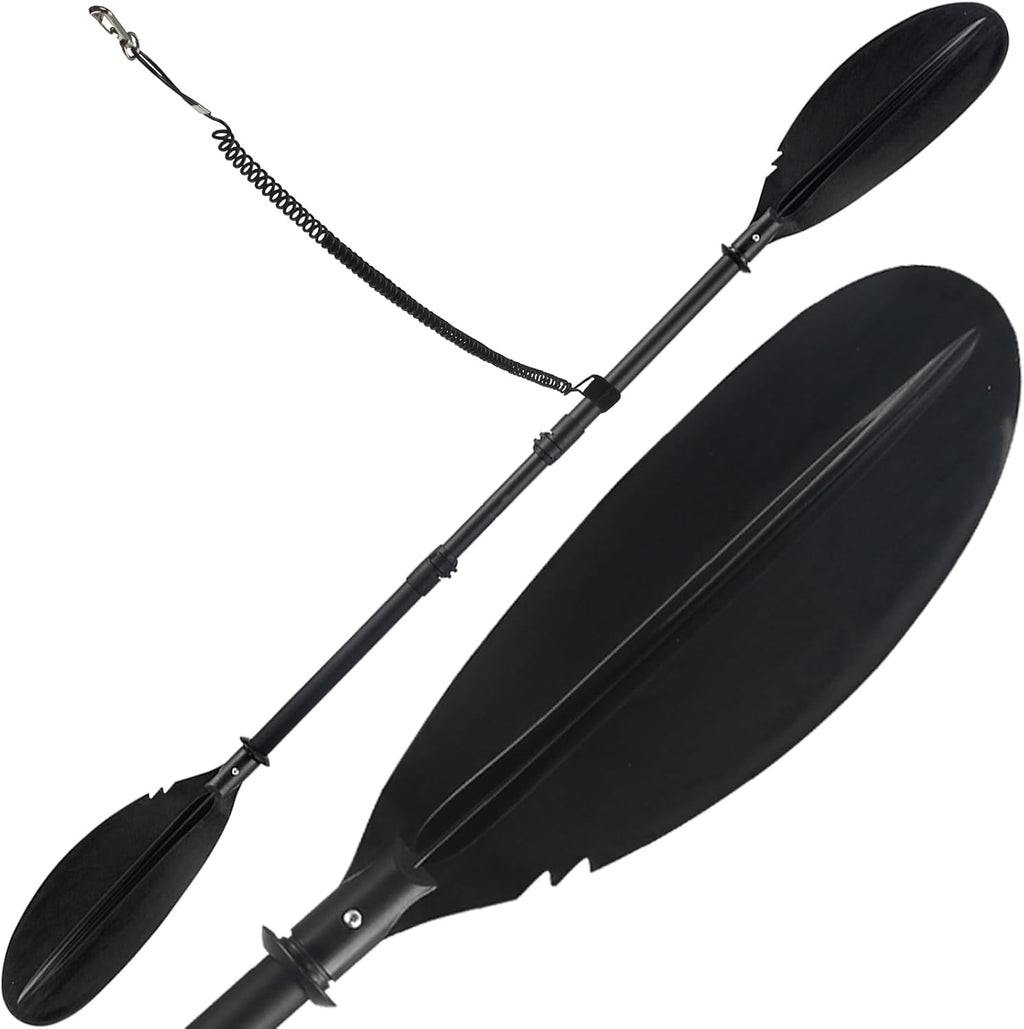 Kayak Paddles for Adults, Kayak Paddles Oars Telescoping Heavy Duty 360° Rotatable Blade with Paddle Leash & Non-Slip Grip Floating Paddle for Kayaking Inflatable Kayaks SUP Canoeing