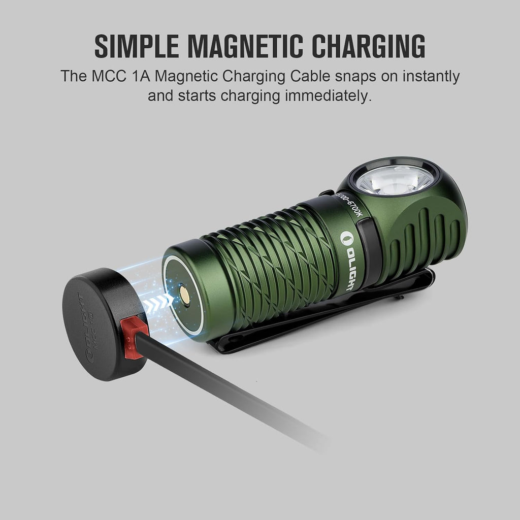 OLIGHT Perun 2 Mini Headlamp Rechargeable, 1100 Lumens, Red Light, OD Green