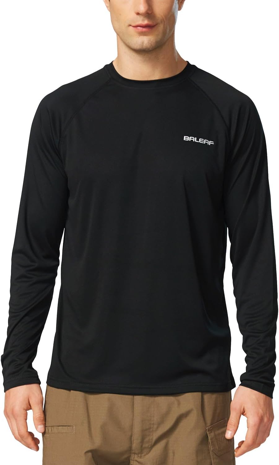 baleaf Men's UPF 50+ Sun Protection Shirts Long Sleeve Rash Guard