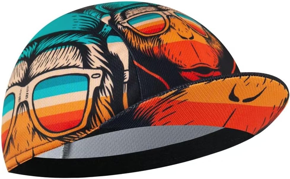 Cycling Cap for Man and Woman Cycling Hat Under Helmet-Polyester Breathable Sweat Absorbent
