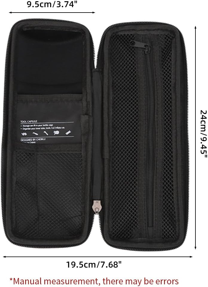 Bicycle Tool Storage Bag, Bike Repair Tool Pod with Sealed Zipper, Bike Tire Repair Kit Bag for Bicycle Water Bottle Cage, Maintenance Kit for Cycling, MTB, Mountain, Road Bicycle
