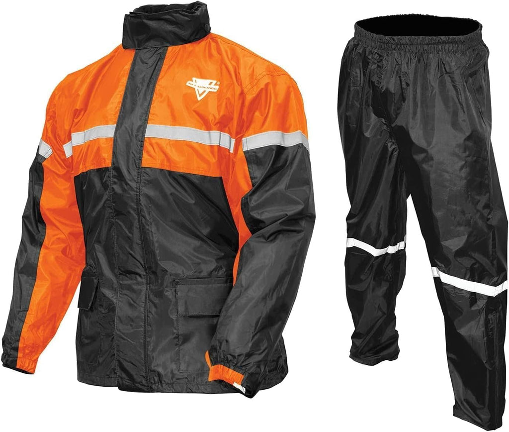 Nelson Rigg Stormrider Rain Suit; 100% Waterproof, Pants and Jacket Included with Reflective Striping