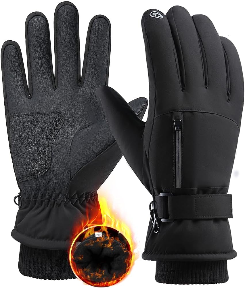 Winter Gloves for Men Women -30℉ Cold Weather Gloves Warm Waterproof Gloves Skiing Snow Glove Thermal Gloves