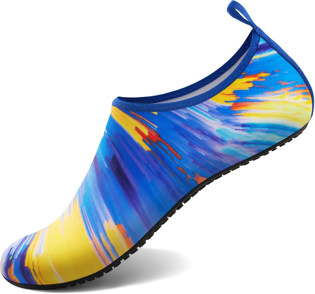 Homitem Water Shoes for Women Men Aqua Socks Swim Beach Pool River Slip-On Barefoot Quick-Dry Vacation Cruise Essentials Accessories for Yoga Kayak Sports