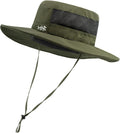 BASSDASH UPF 50+ Sun Fishing Hat Water Resistant with Detachable Neck Flap
