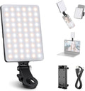NEEWER Basics NL-60AI Selfie Light for Phone with Front & Back Clip, 60 LED 2000mAh Rechargeable CRI95+, 3 Modes, Portable Clip on Fill Lighting for Tablet Computer Laptop Zoom Call TikTok Video