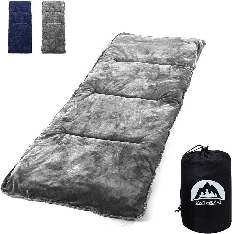 SWTMERRY Cot Mattress Topper - Quilted Cot Pads for Camping, Soft Comfortable Sleeping Cot Mattress Pad Only, Camping Pad 75"x28" for Camp Cot/Rv Bunk/Narrow Twin Bed