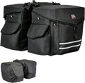 KEMIMOTO Panniers Bike Bags 40L/50L, Flip-Top with Waterproof Rain Cover