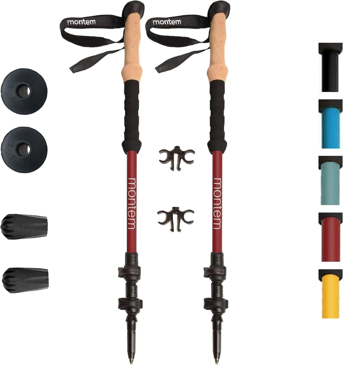 Montem Ultra Light Trekking, Walking, and Hiking Poles, 2-Pack