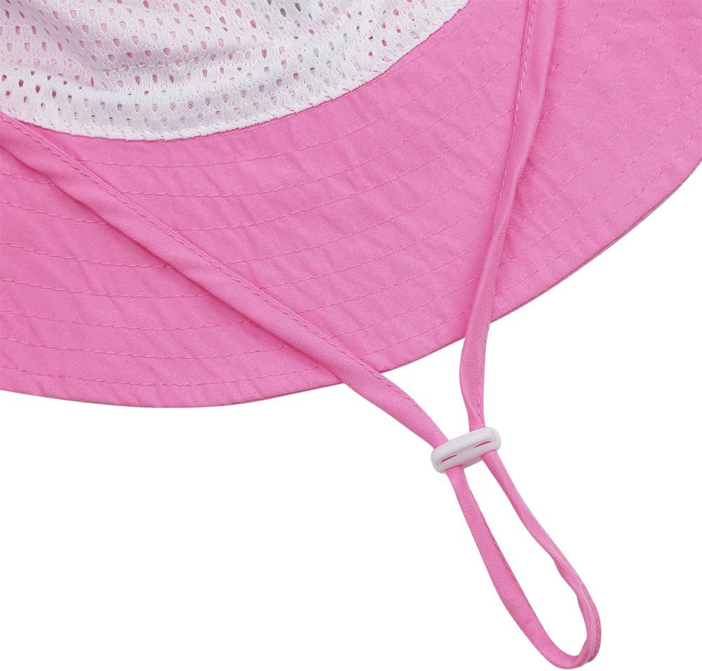 MaxNova Baby Sun Hat Smile Face UPF 50+ Toddler Bucket Hat for Boys Girls 0-7 Years