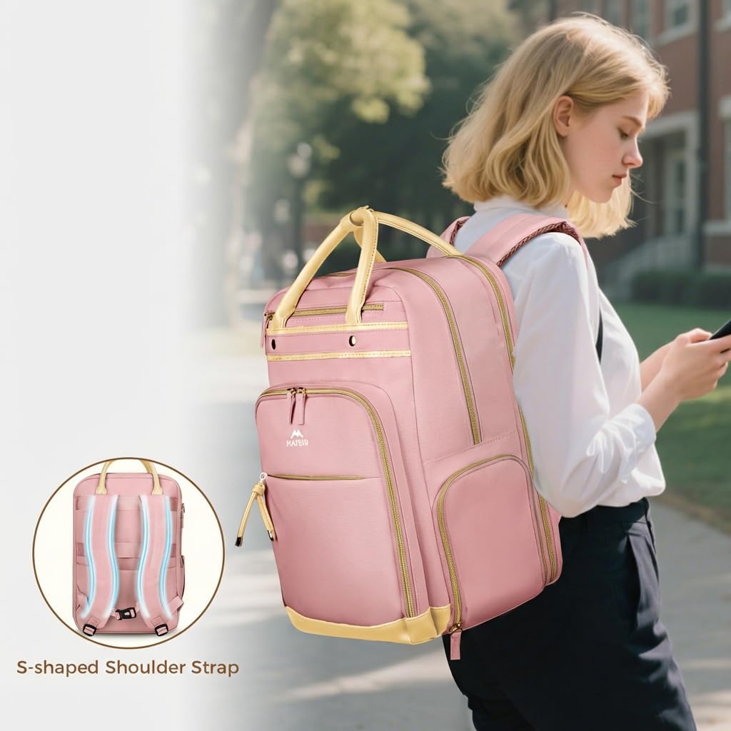 MATEIN Lunch Backpack for Women, Teacher Backpack with Lunch Compartment