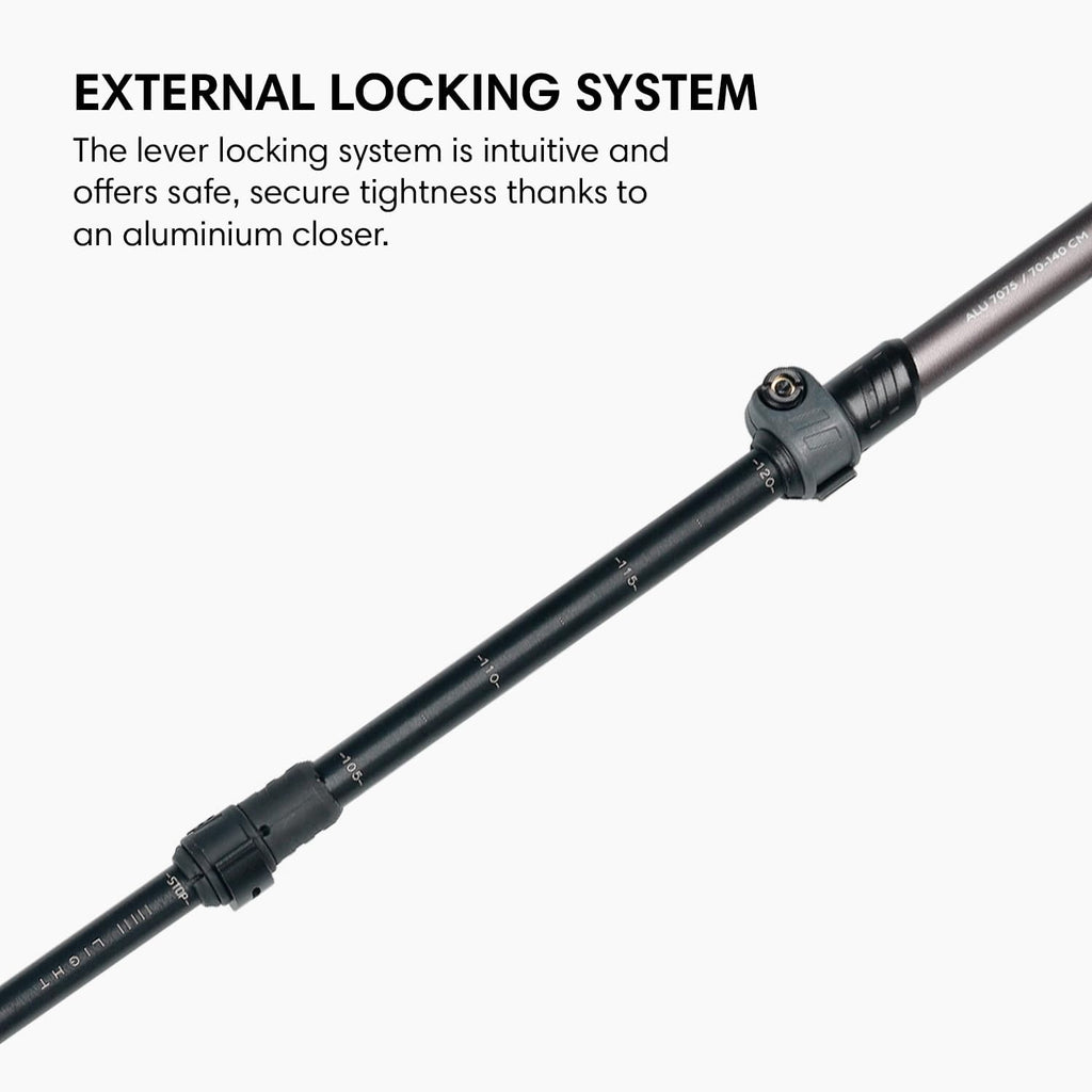Fizan Adventure Trekking Poles – Ultralight, Backpacking, Thru Hiking Poles, Adjustable, Collapsible, Customized Fit, Cork Grips, Aluminum Walking Sticks