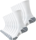 JOYNÉE 8 Pairs Mens Athletic Crew Socks Cushion Running Work Breathable Outdoor Socks for Men