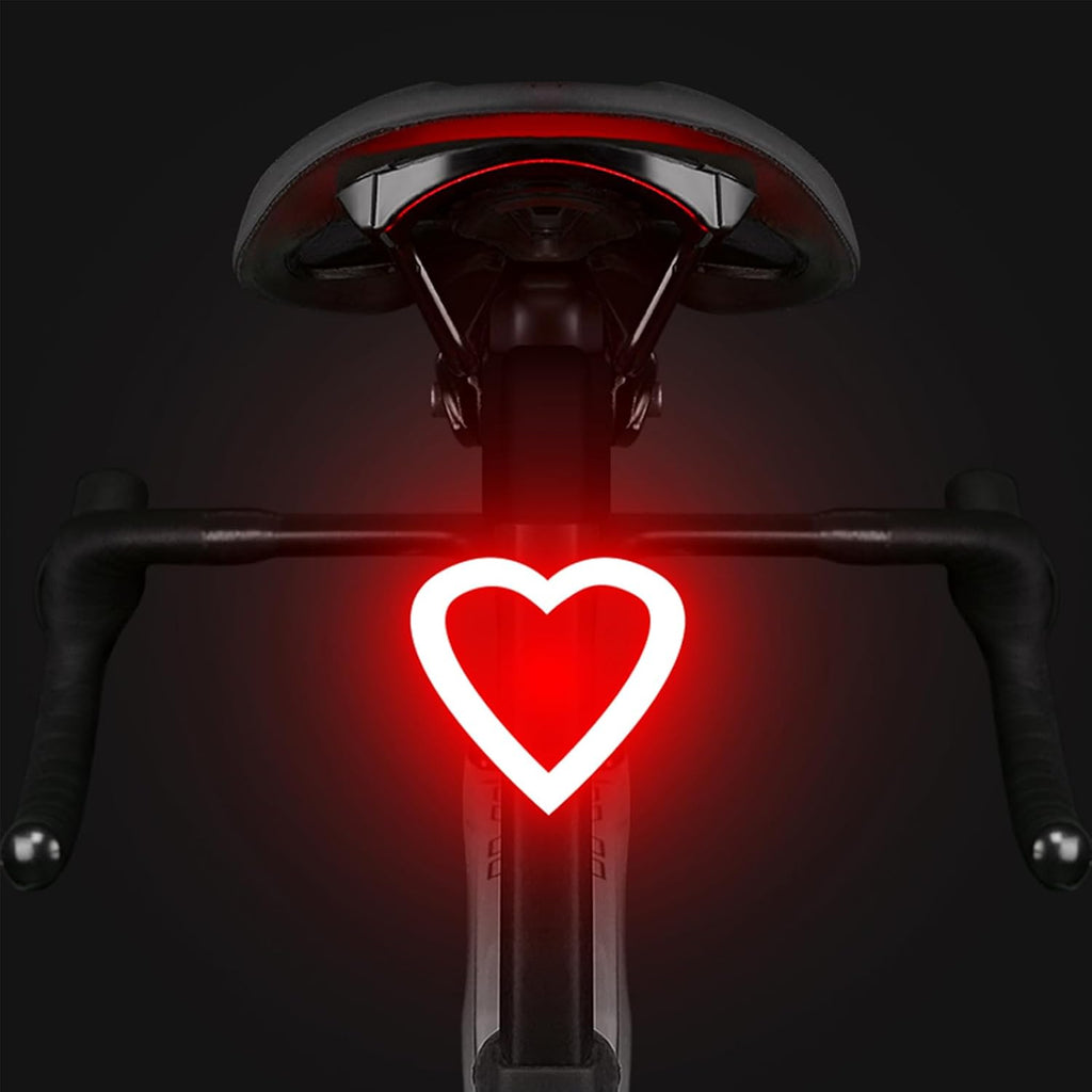 Rechargeable Bike Tail Light LED Bicycle Rear Light Cycling Night Essential Bright Seat Back Safety Lamp 5 Modes Warning Waterproof Flash MTB Light for Men Women Kids