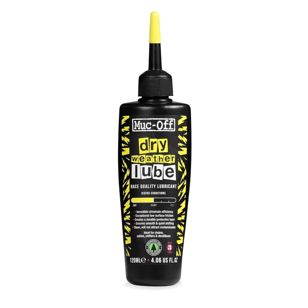 Muc-Off Bio Dry Bike Chain Lube 4.06 fl oz - Wax-Based Formula for Smooth Gear Shifts