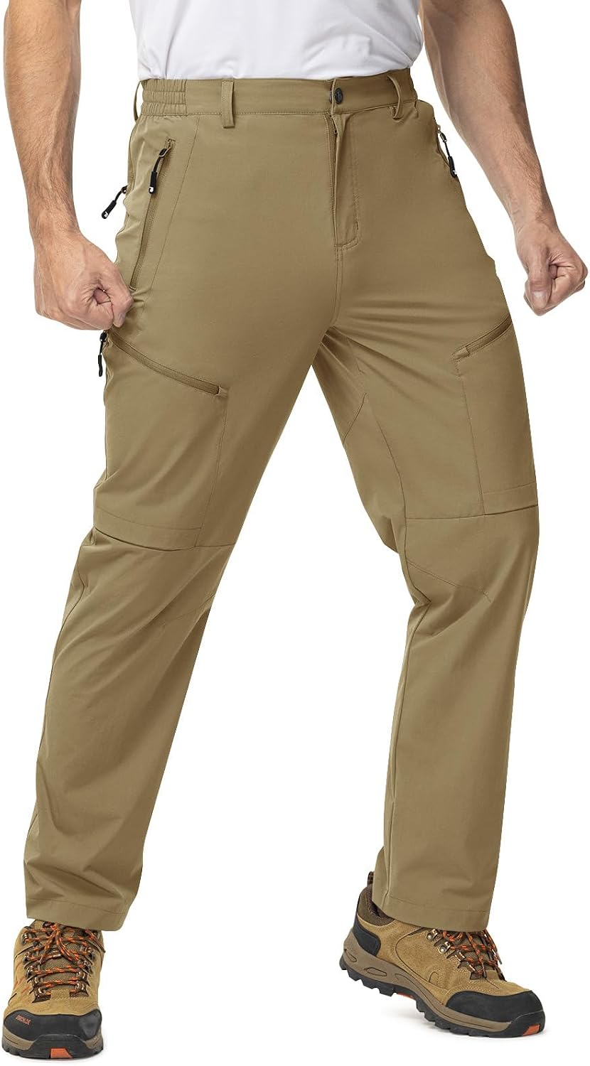 TBMPOY Mens Hiking Pants Lightweight Water Resistant Travel Outdoor Fishing