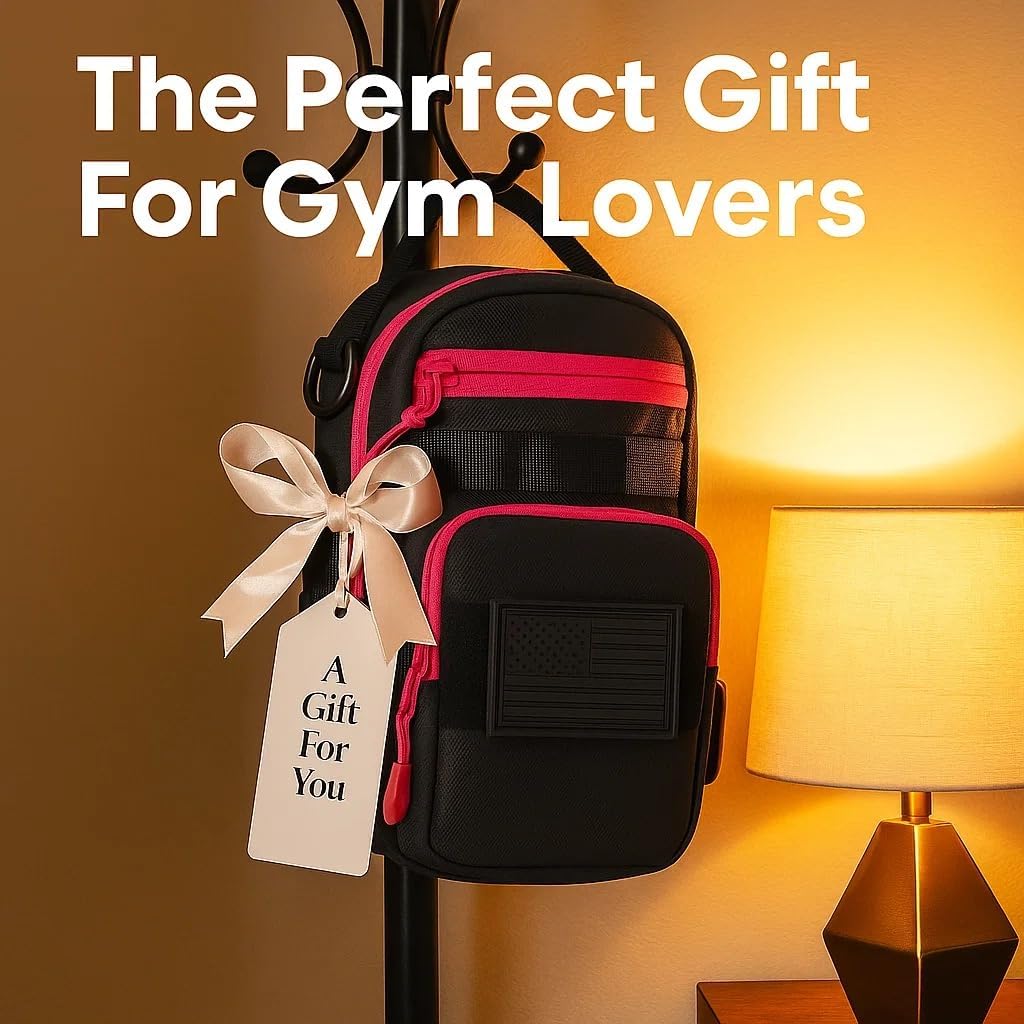 LEPHYON Magnetic Gym Bag Women, Small Gym Bag for women, Crossbody Mini Bags with Strong Magnets, USB Charging Port, Multi-Carry Design, Perfect for Workout, Best Gift for Fitness Lover