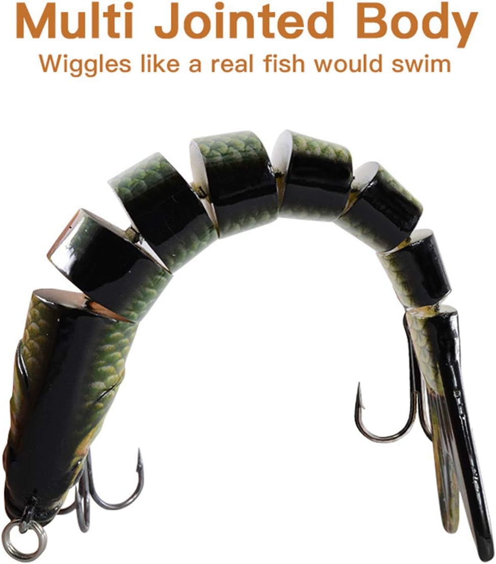 Fishing Lures for Bass Trout Topwater Multi Jointed Swimbaits