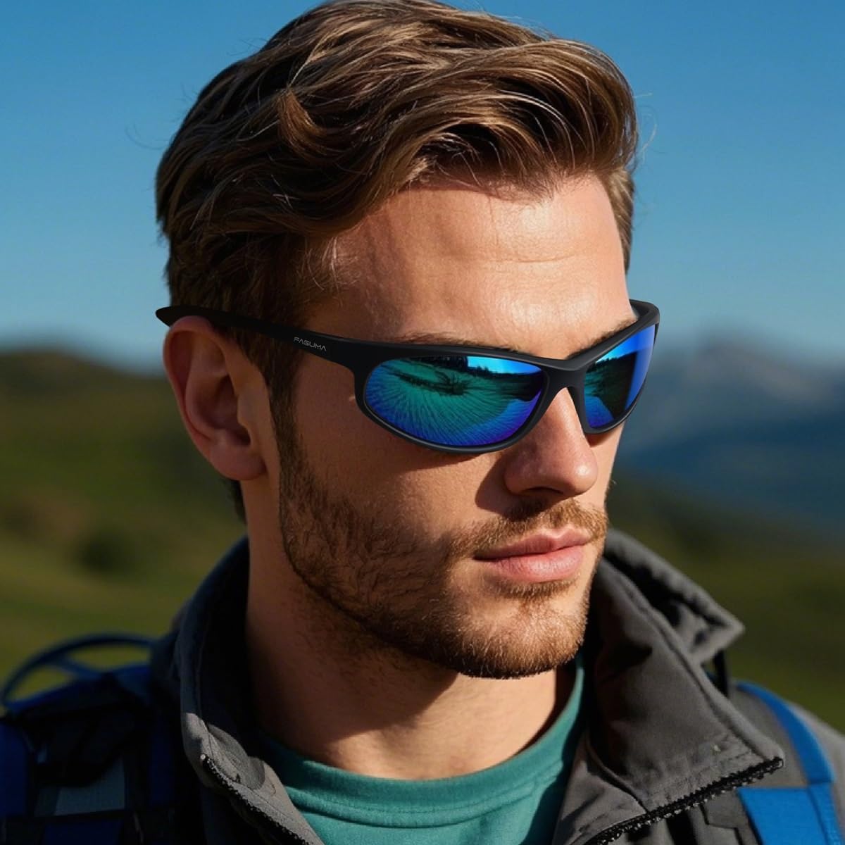 FAGUMA Polarized Sports Sunglasses For Men UV400 Protection
