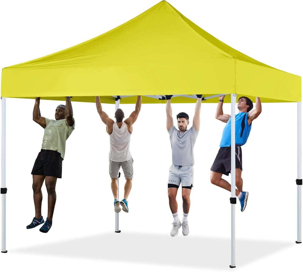 HLong 10x10 Heavy Duty Pop-Up Canopy, Lemon Yellow