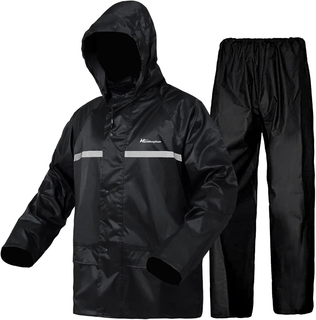 Men's Rain Suit Lightweight Waterproof Protective Raincoats (Jackets and Pants) Rain Gear Workwear