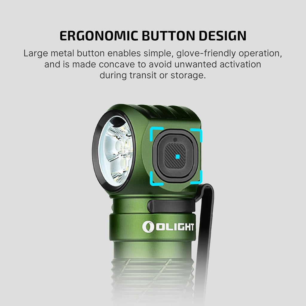 OLIGHT Perun 3 Headlamp Rechargeable, Red Light, Waterproof, OD Green