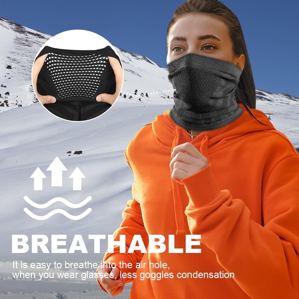 WTACTFUL 1-2 Pack Winter Neck Gaiter Neck Warmer Ski Mask for Men Women