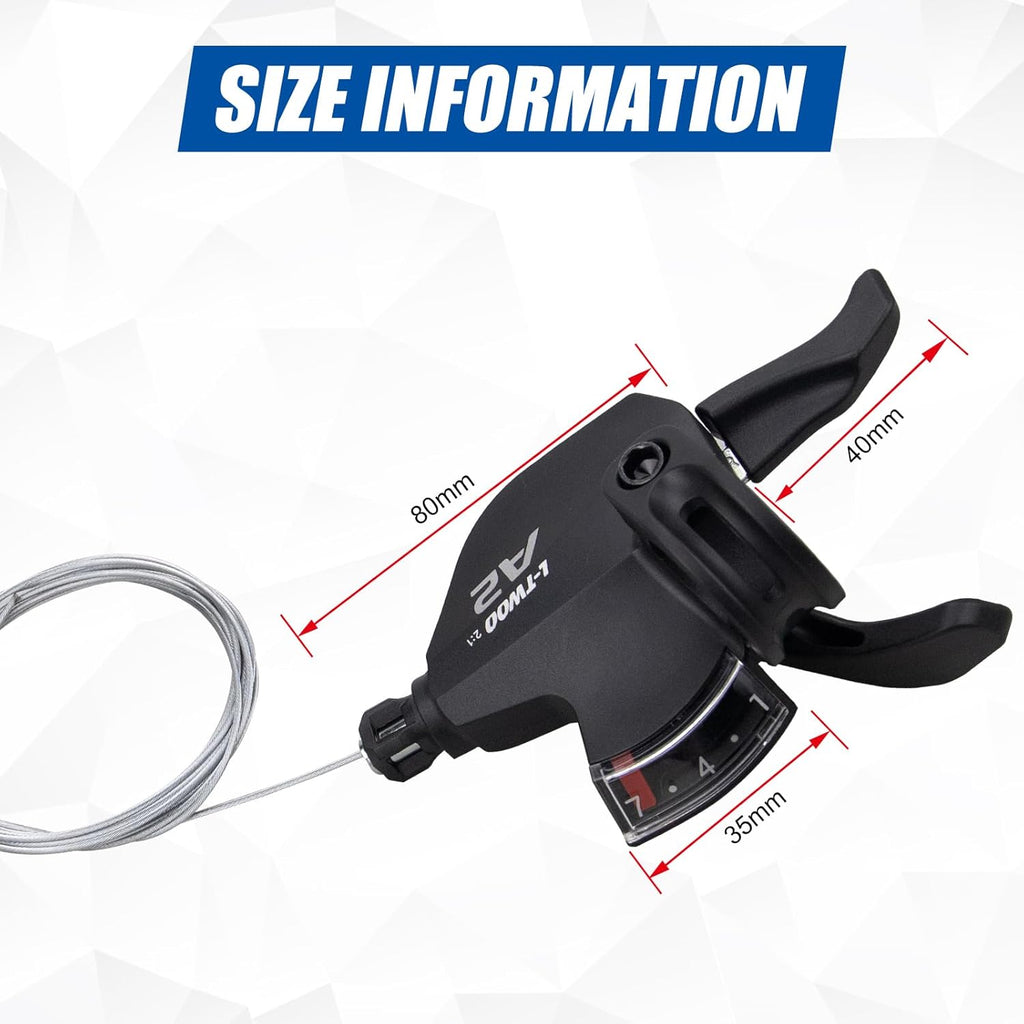 WEEROCK Bike Shifter Lever 7 Speeds Right Thumb Gear Shift Lever for Mountain Bicycle