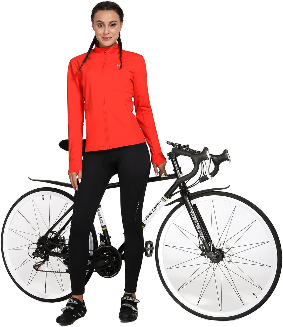 baleaf Women's Fleece Running Jacket Winter Gear Water Resistant Cycling