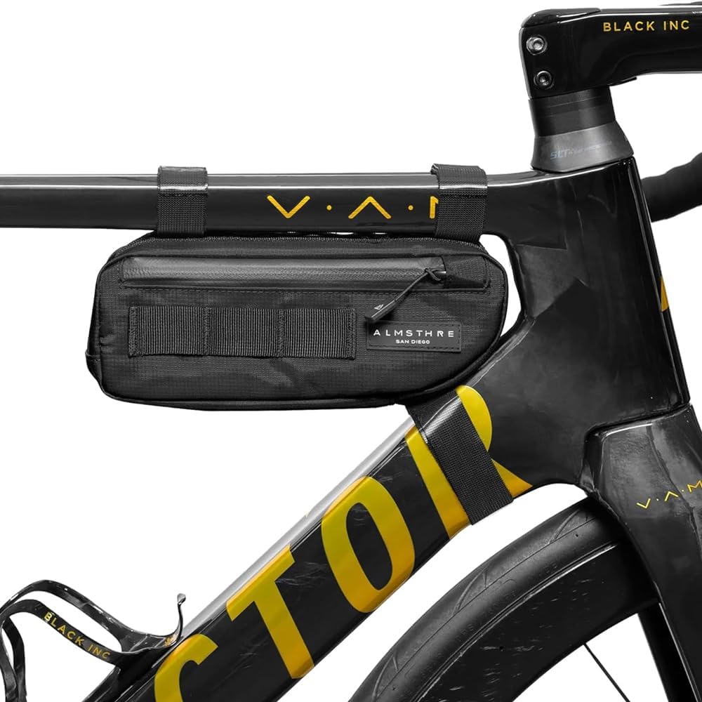 ALMSTHRE Bike Frame Bag | Weather-Resistant, Waterproof Zippers & Dual-Sided Access for Road, MTB, and Ebike Frames