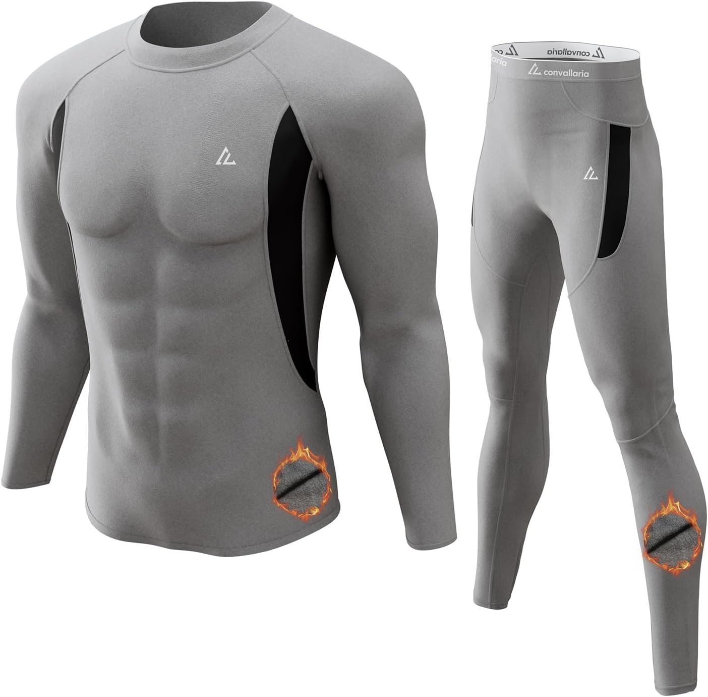 Mens Thermal Underwear Long Johns Set Cold Weather Hunting Base Layer