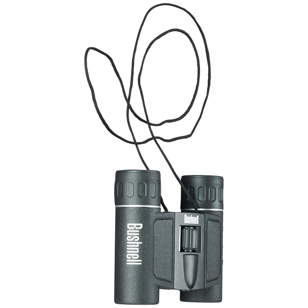 Bushnell 10x25 Powerview Binoculars, Compact Folding Roof Prism, for Adults and Kids, Concerts, Birdwatching, Hiking, Sports, Rubber Armor (132516C)